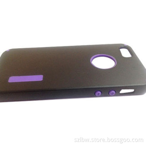 Two-tone Gel TPU Case Cover with Round Cutout for iPhone 5/5s
